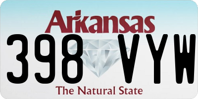 AR license plate 398VYW