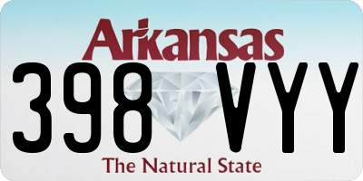 AR license plate 398VYY