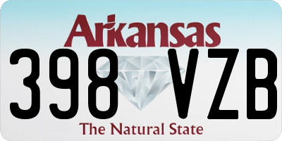 AR license plate 398VZB