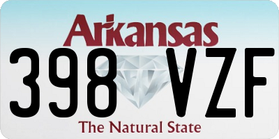 AR license plate 398VZF