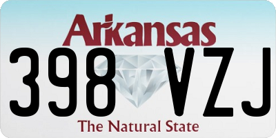 AR license plate 398VZJ