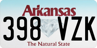AR license plate 398VZK