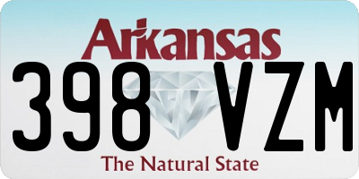 AR license plate 398VZM