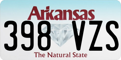 AR license plate 398VZS