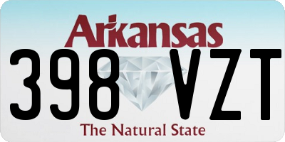 AR license plate 398VZT