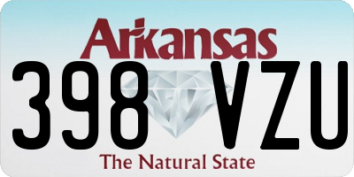 AR license plate 398VZU