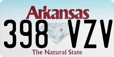 AR license plate 398VZV