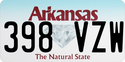 AR license plate 398VZW