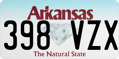 AR license plate 398VZX