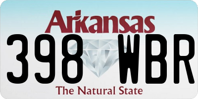 AR license plate 398WBR