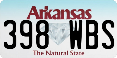AR license plate 398WBS