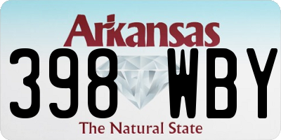 AR license plate 398WBY