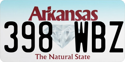 AR license plate 398WBZ