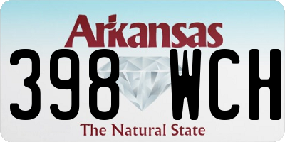AR license plate 398WCH