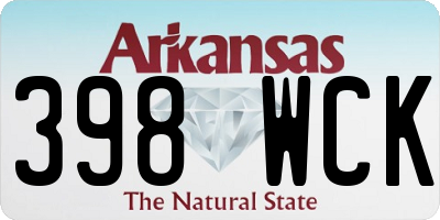 AR license plate 398WCK