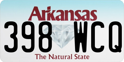 AR license plate 398WCQ