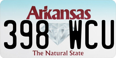 AR license plate 398WCU