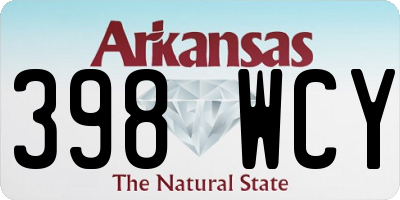 AR license plate 398WCY