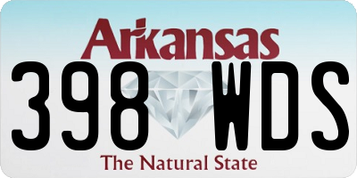 AR license plate 398WDS