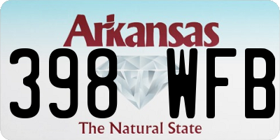 AR license plate 398WFB