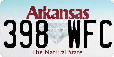 AR license plate 398WFC