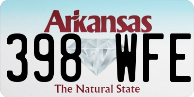 AR license plate 398WFE