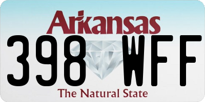 AR license plate 398WFF