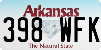 AR license plate 398WFK