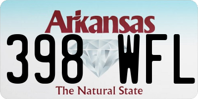 AR license plate 398WFL