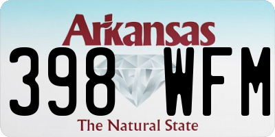 AR license plate 398WFM