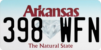 AR license plate 398WFN