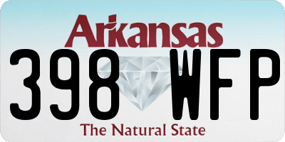 AR license plate 398WFP