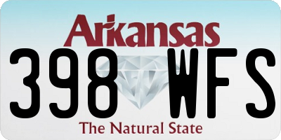 AR license plate 398WFS