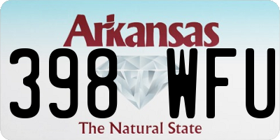 AR license plate 398WFU