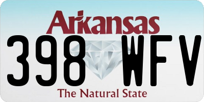 AR license plate 398WFV