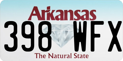 AR license plate 398WFX