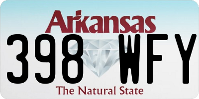 AR license plate 398WFY
