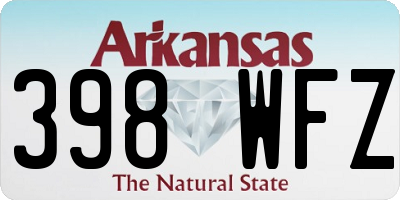 AR license plate 398WFZ