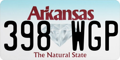 AR license plate 398WGP