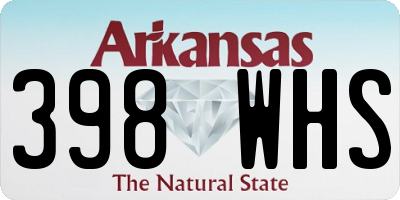 AR license plate 398WHS