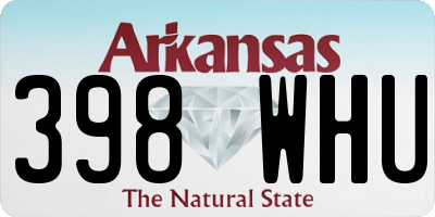 AR license plate 398WHU