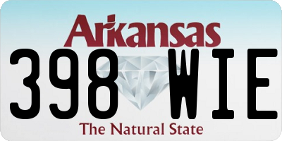 AR license plate 398WIE