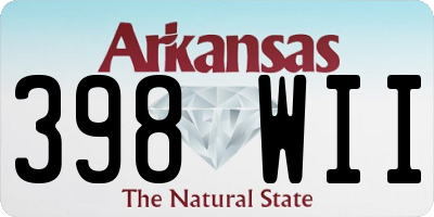AR license plate 398WII