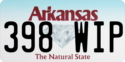 AR license plate 398WIP