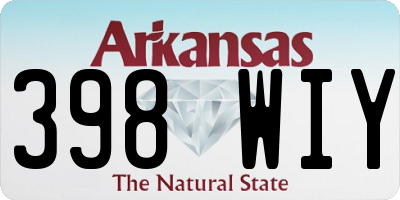 AR license plate 398WIY
