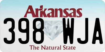 AR license plate 398WJA