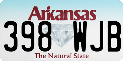 AR license plate 398WJB