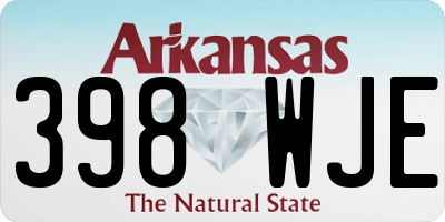 AR license plate 398WJE