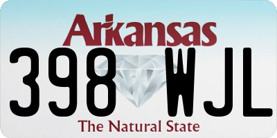 AR license plate 398WJL