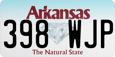 AR license plate 398WJP